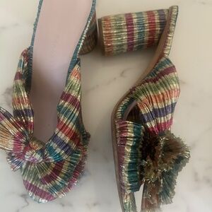 Loeffler Randall knotted stripe mule